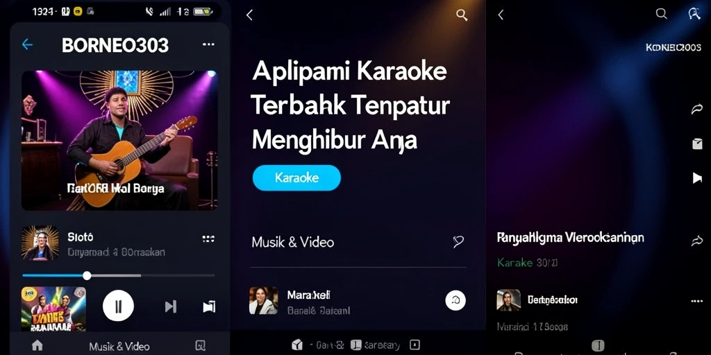 Antarmuka aplikasi BORNEO303 yang menarik dan mudah digunakan.