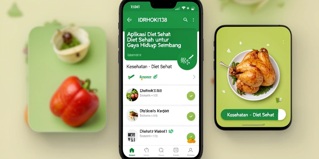Antarmuka sederhana dan praktis untuk diet sehat.