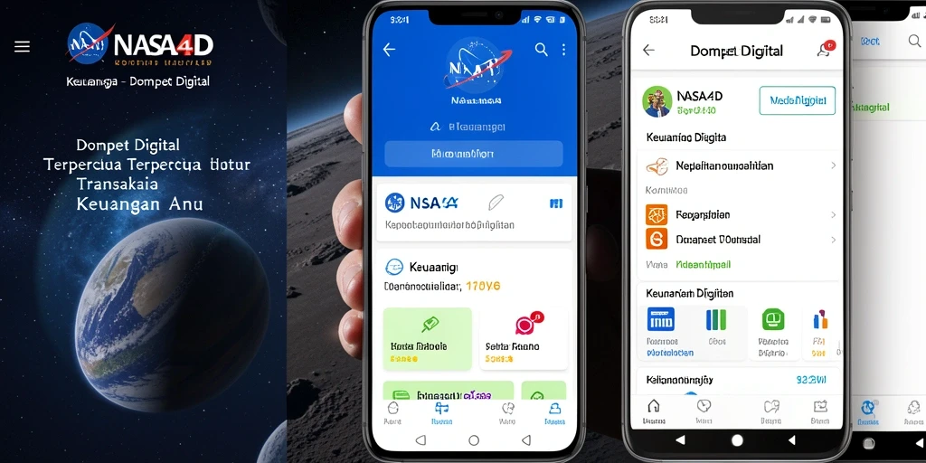 Tampilan antarmuka aplikasi NASA4D yang modern dan intuitif.