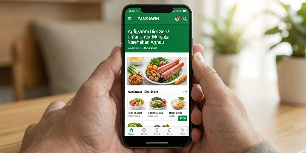 Antarmuka aplikasi PANDAWIN yang sederhana dan fungsional.