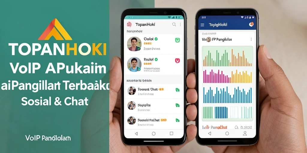 Tampilan antarmuka pengguna TOPANHOKI untuk panggilan VoIP yang intuitif.